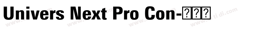 Univers Next Pro Con字体转换